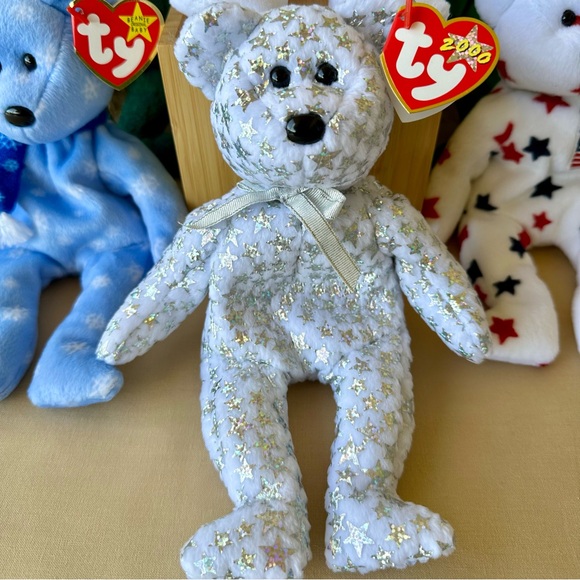 Ty Beanie Babies Colorful Plush Bear Collection - Picture 6 of 9